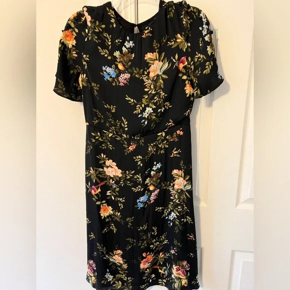 h&m short floral dress Women's Cream/floral Printed Dress